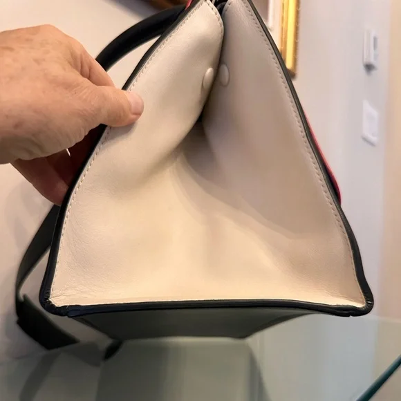 Celine Tricolor Leather Medium Trapeze Bag - Picture 15 of 16